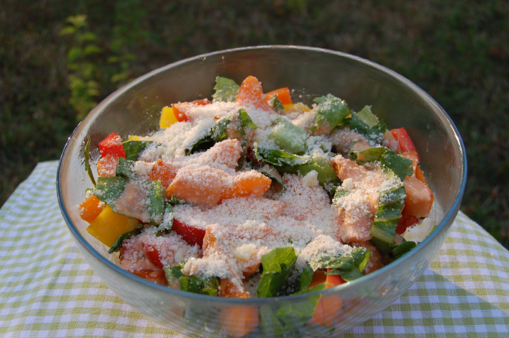 Zeleninový salát s ovocem - recept